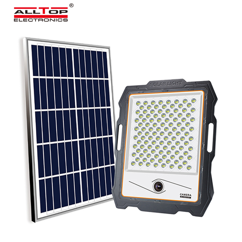 ALLTOP 100W Solar Camera Flood Light Damany Solar