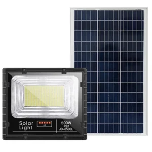 High Quality Affordable and Durable JD 500W Solar Flood Light Outdoor Security in Nairobi, Kisumu, Mombasa, and Eldoret by Damany Solar Dealers.